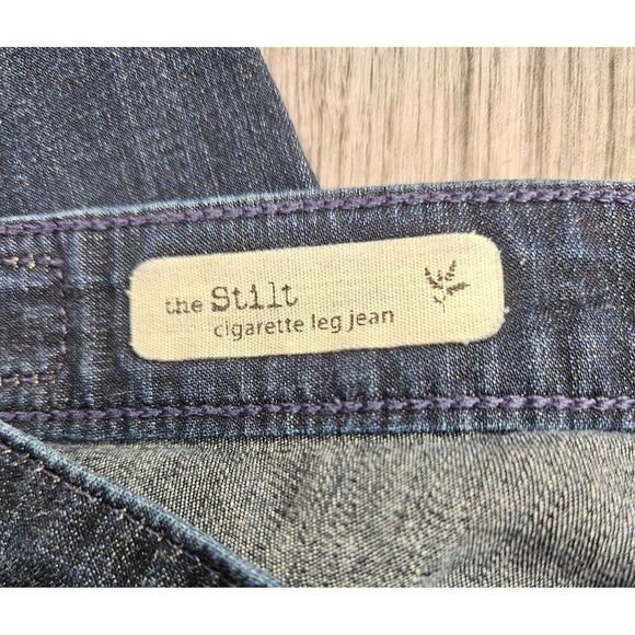 Adriano Goldschmied Womens Size 26 R Stilt Embroidered Pockets Cigarette Jeans - Picture 6 of 15